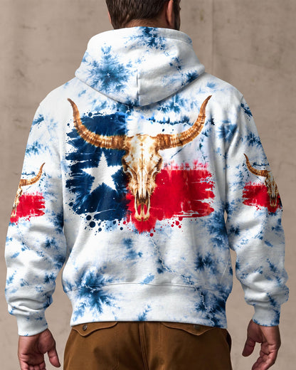 LONGHORN SKULL TEXAS ALL OVER PRINT   - TLHG2606262