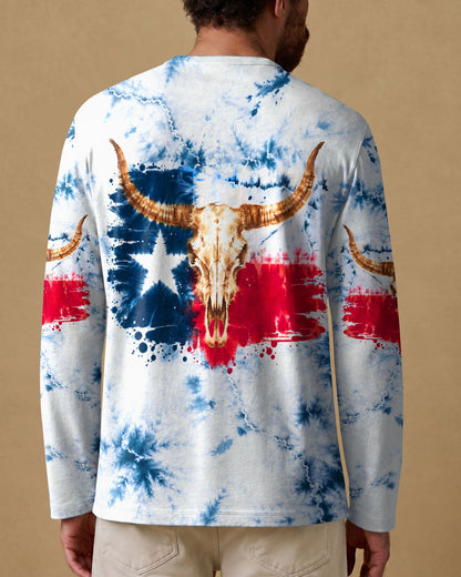 LONGHORN SKULL TEXAS ALL OVER PRINT   - TLHG2606262
