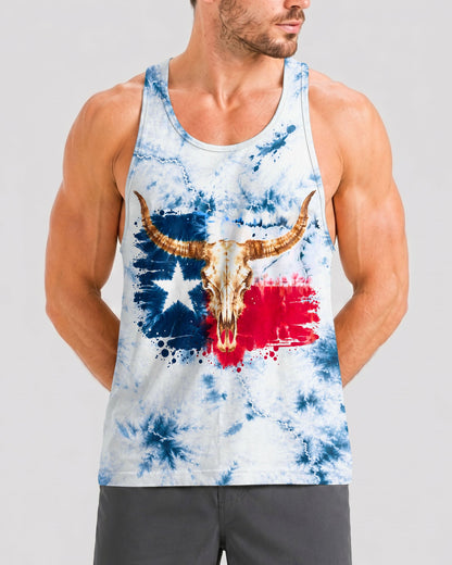 LONGHORN SKULL TEXAS ALL OVER PRINT   - TLHG2606262