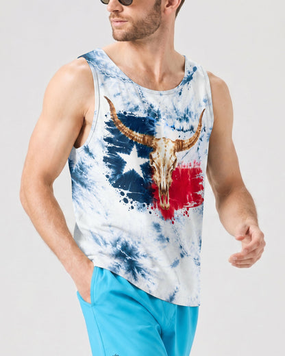 LONGHORN SKULL TEXAS ALL OVER PRINT   - TLHG2606262