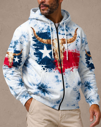 LONGHORN SKULL TEXAS ALL OVER PRINT   - TLHG2606262