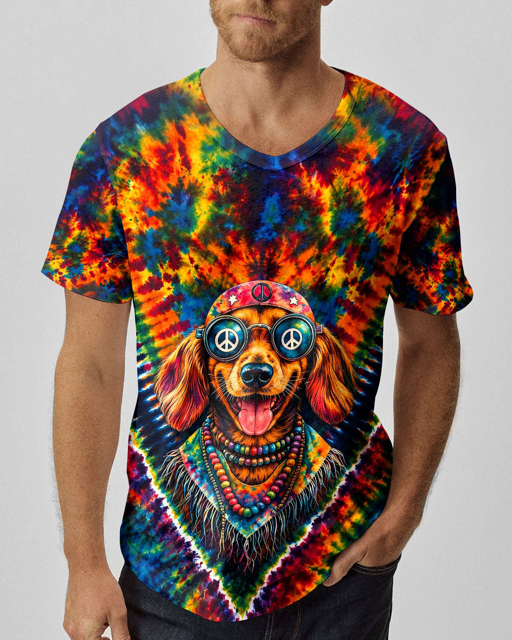 DACHSHUND DAD COOLER DOG ALL OVER PRINT - TLHG2705261