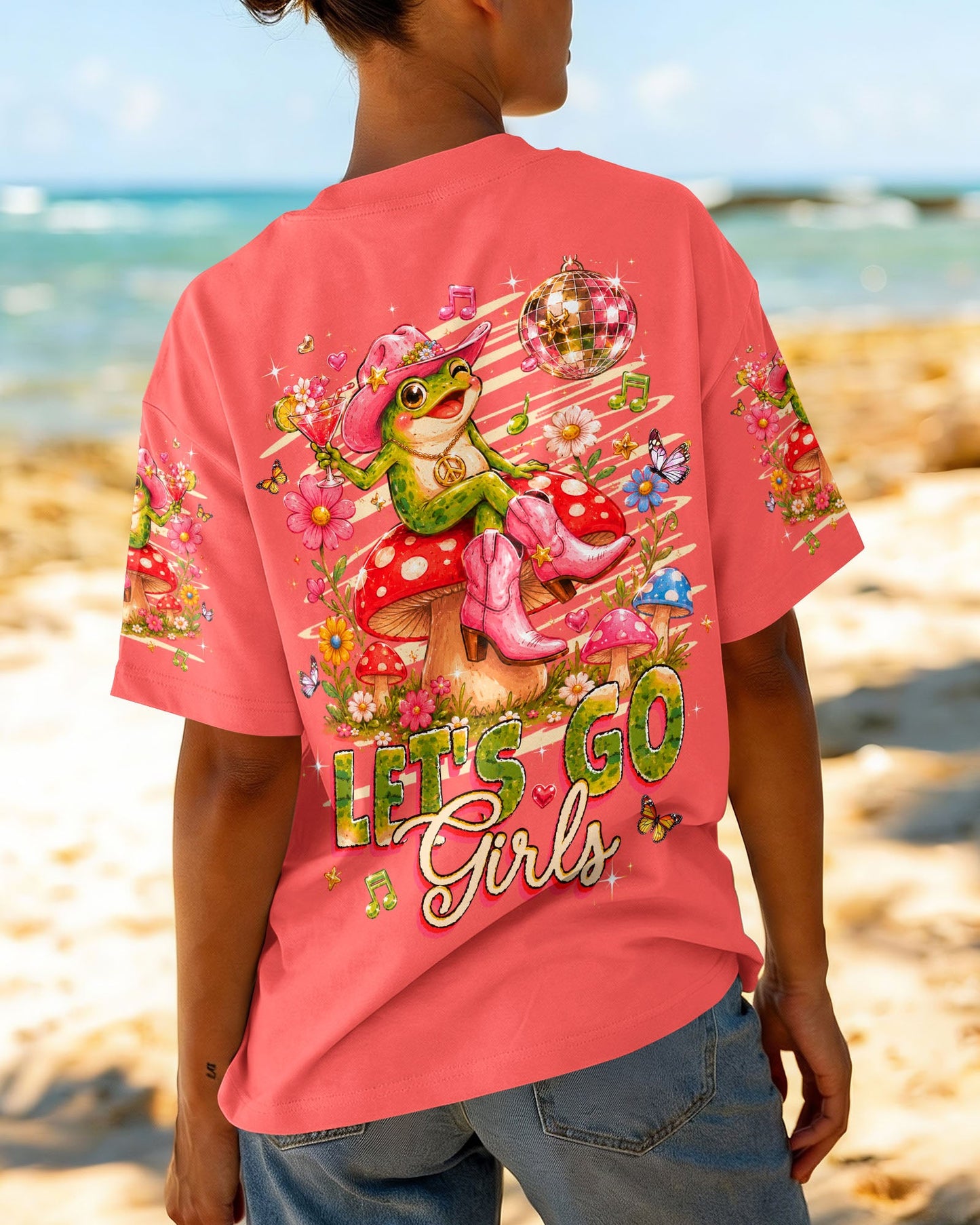 LET'S GO GIRLS FROG ALL OVER PRINT  - TLHG2705263