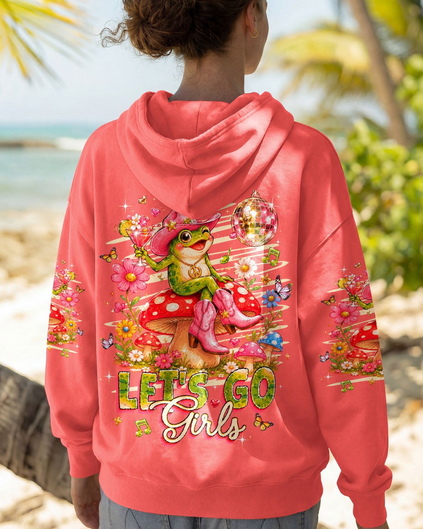 LET'S GO GIRLS FROG ALL OVER PRINT  - TLHG2705263