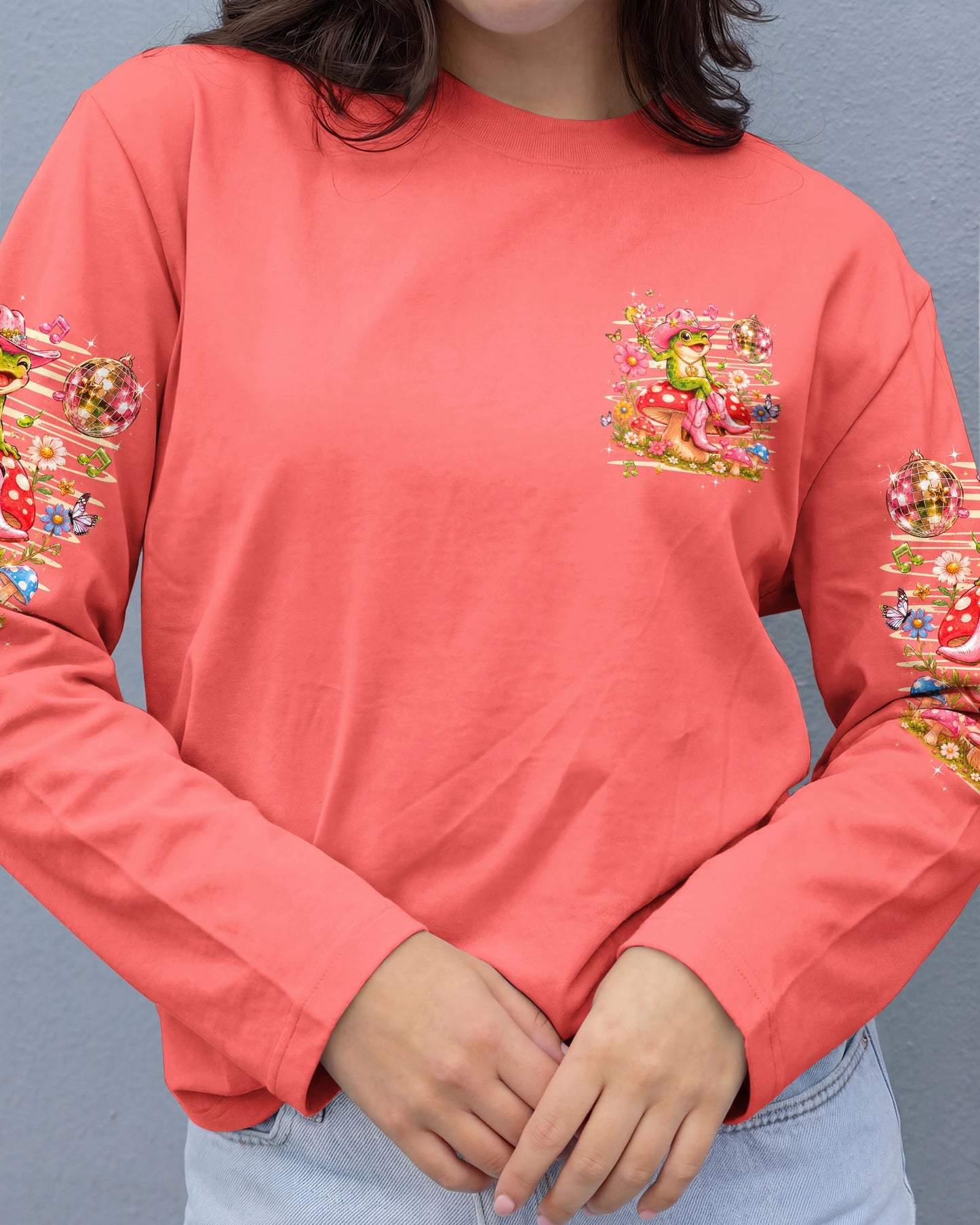LET'S GO GIRLS FROG ALL OVER PRINT  - TLHG2705263