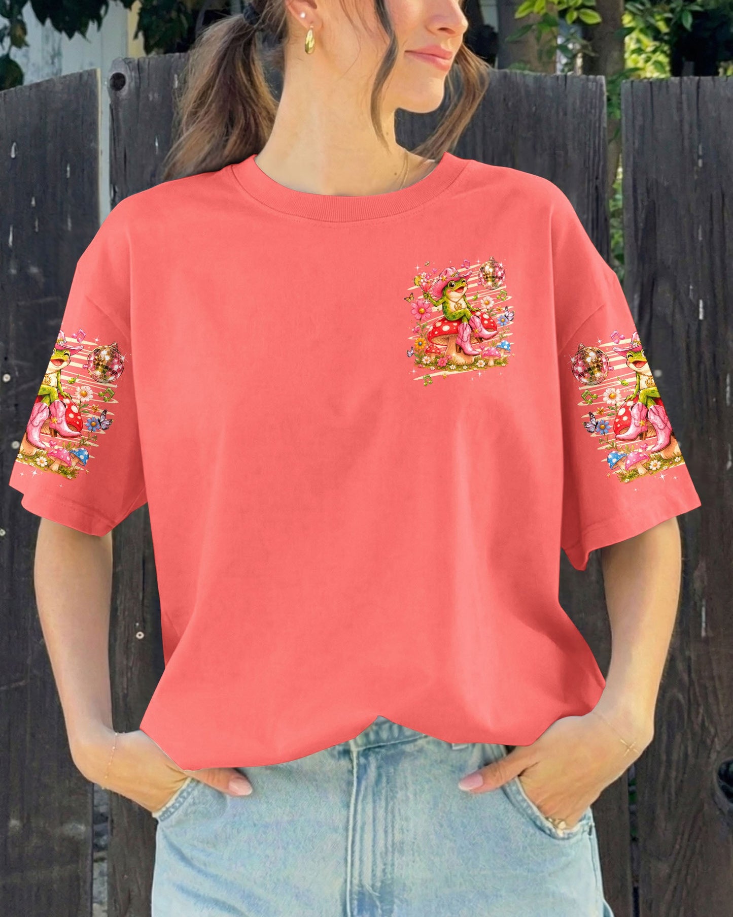 LET'S GO GIRLS FROG ALL OVER PRINT  - TLHG2705263