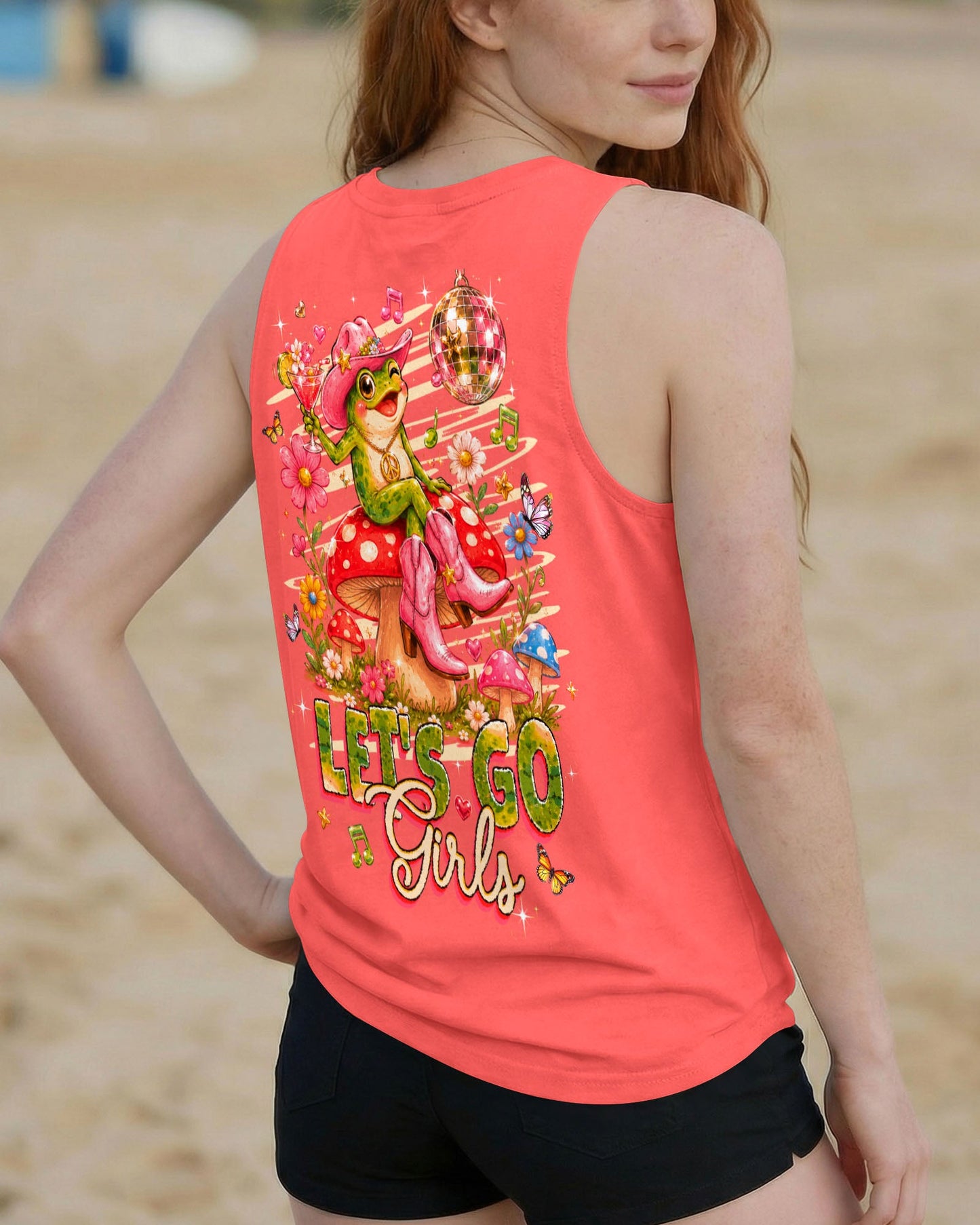 LET'S GO GIRLS FROG ALL OVER PRINT  - TLHG2705263