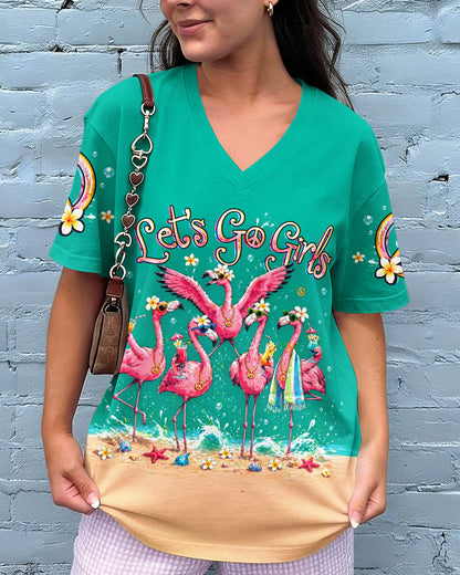 LET'S GO GIRLS FLAMINGO BEACH ALL OVER PRINT  - TLHG2804263