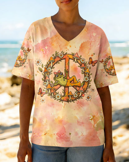 I WAS SIMPLY BORN TO DILLY DALLY FROG ALL OVER PRINT  - TLHG2804261