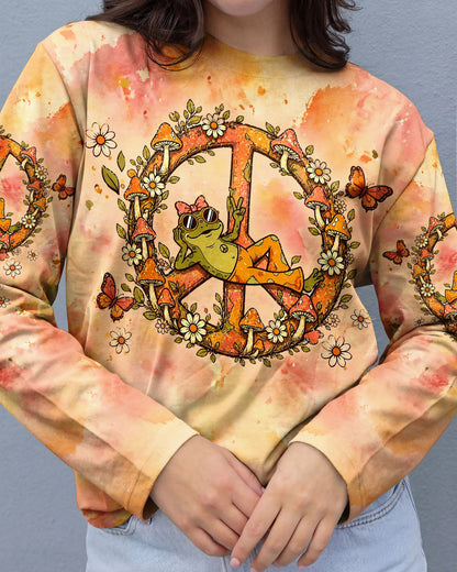 I WAS SIMPLY BORN TO DILLY DALLY FROG ALL OVER PRINT  - TLHG2804261