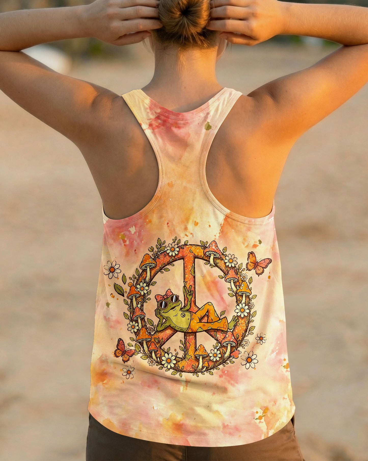 I WAS SIMPLY BORN TO DILLY DALLY FROG ALL OVER PRINT  - TLHG2804261