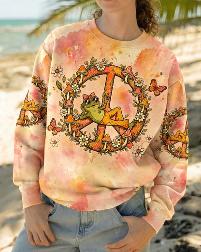 I WAS SIMPLY BORN TO DILLY DALLY FROG ALL OVER PRINT  - TLHG2804261