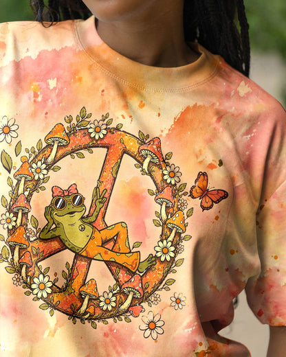 I WAS SIMPLY BORN TO DILLY DALLY FROG ALL OVER PRINT  - TLHG2804261