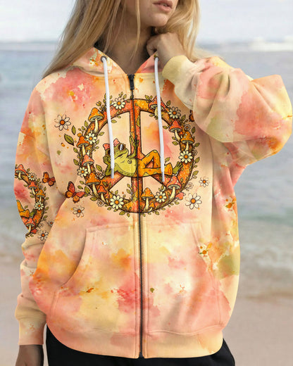 I WAS SIMPLY BORN TO DILLY DALLY FROG ALL OVER PRINT  - TLHG2804261