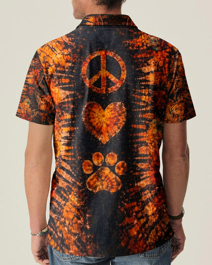 PEACE LOVE PAW PRINT VINTAGE SWIRL ALL OVER PRINT - TLHN0304261
