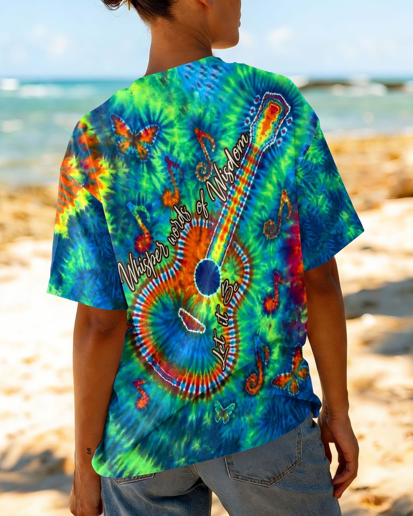 WHISPER WORDS OF WISDOM LET IT BE GUITAR ALL OVER PRINT - TLHN0605261