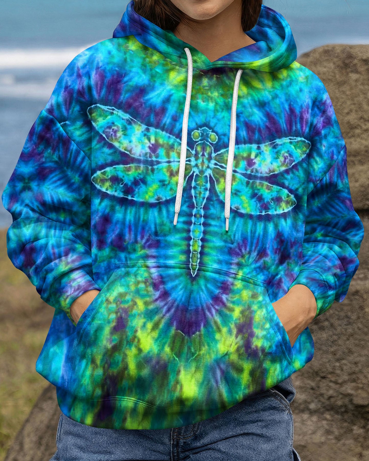 HIPPIE DRAGONFLY  SWIRL ALL OVER PRINT - TLHN0704262