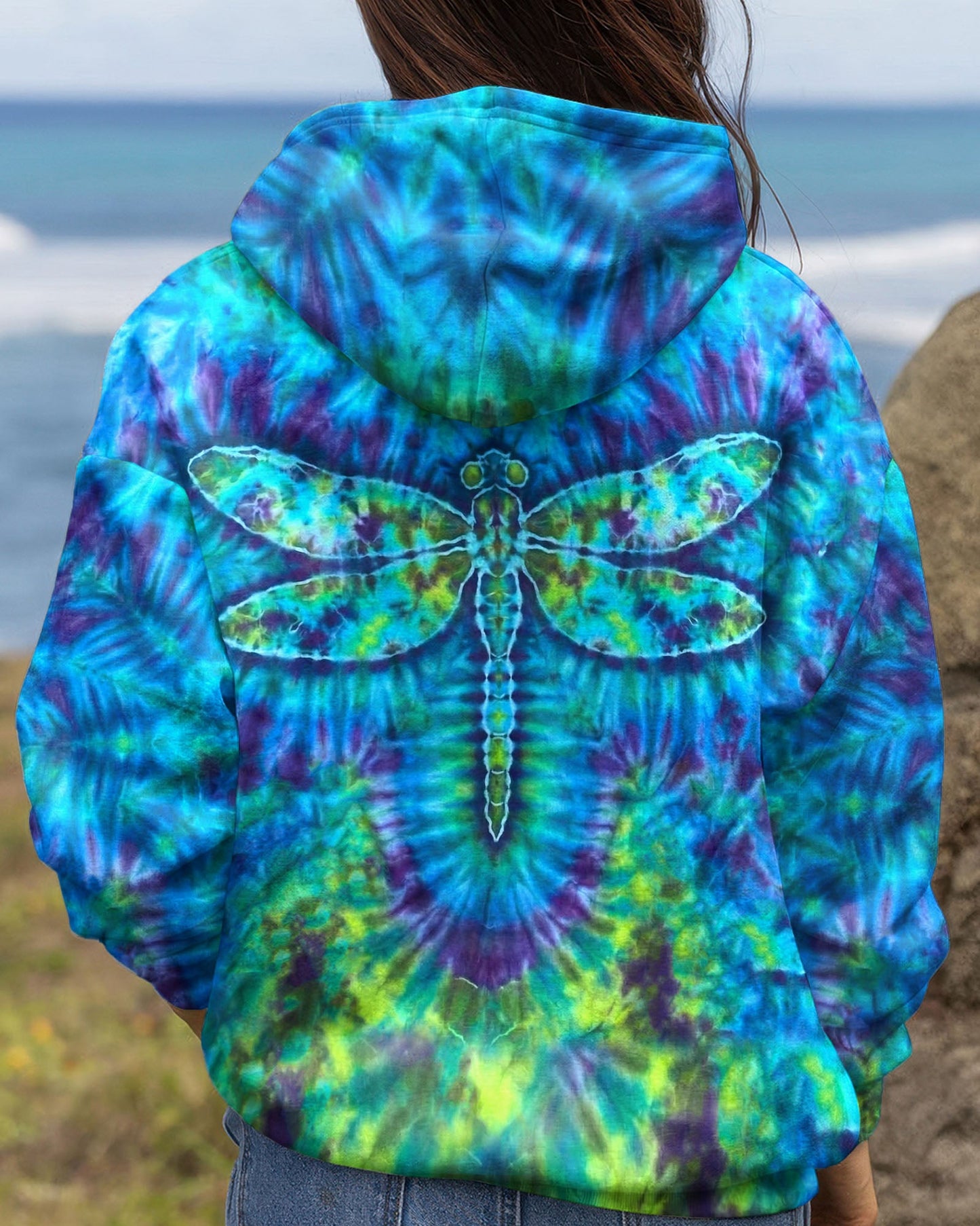 HIPPIE DRAGONFLY  SWIRL ALL OVER PRINT - TLHN0704262