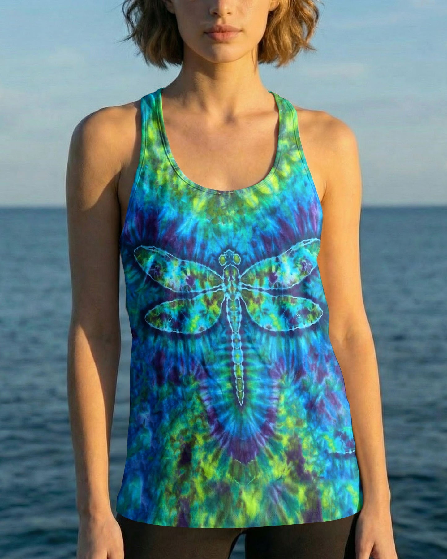 HIPPIE DRAGONFLY  SWIRL ALL OVER PRINT - TLHN0704262