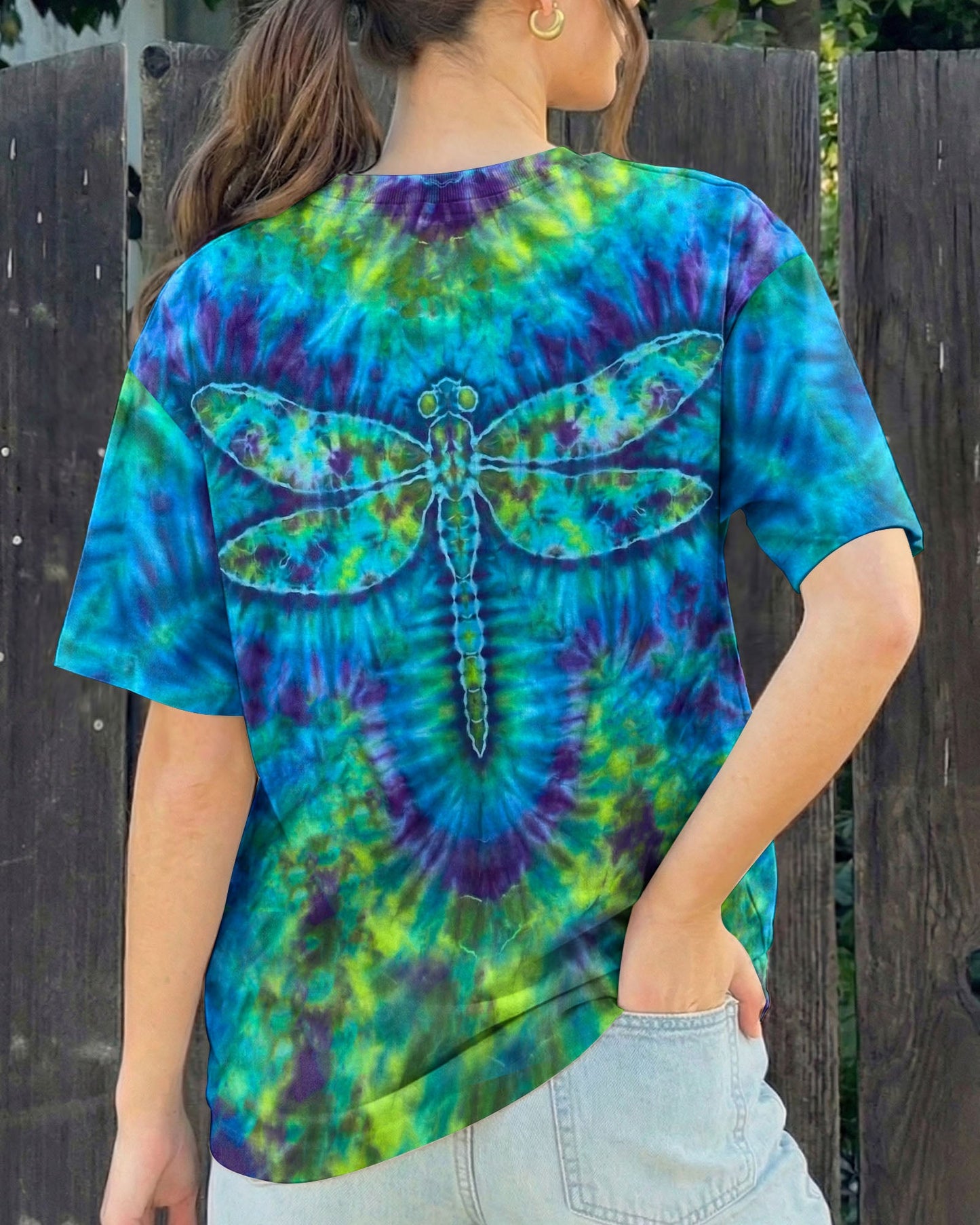 HIPPIE DRAGONFLY  SWIRL ALL OVER PRINT - TLHN0704262