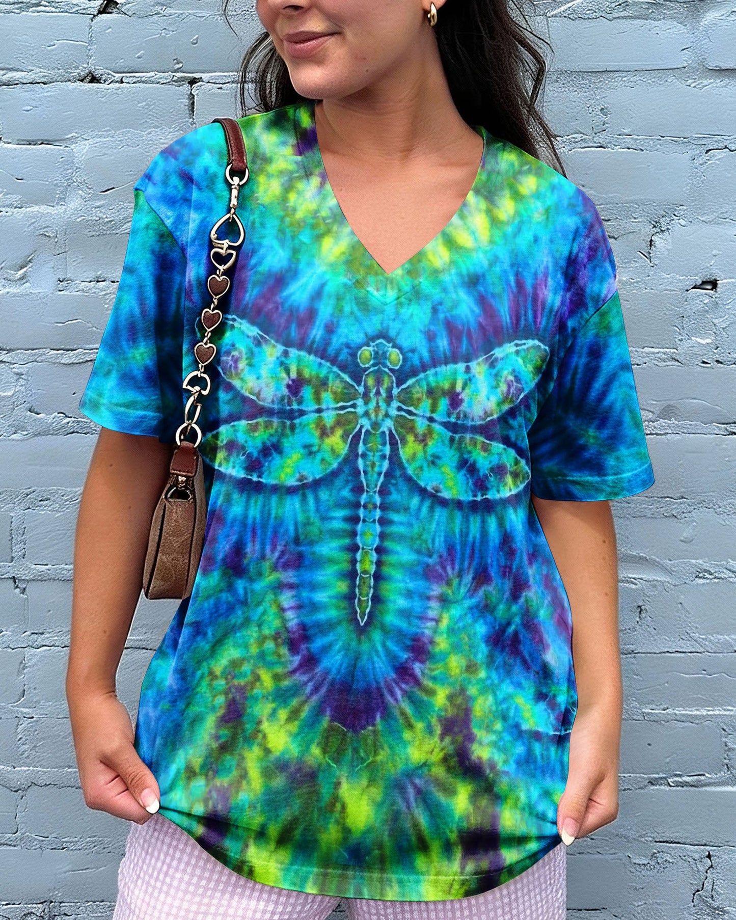 HIPPIE DRAGONFLY  SWIRL ALL OVER PRINT - TLHN0704262