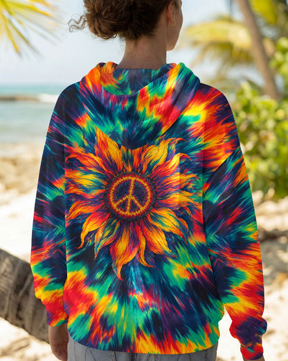 PEACE SUNFLOWER ART COLORFUL ALL OVER PRINT - TLHN0707263