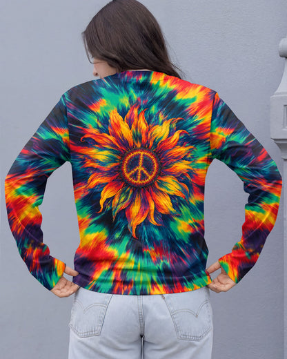 PEACE SUNFLOWER ART COLORFUL ALL OVER PRINT - TLHN0707263