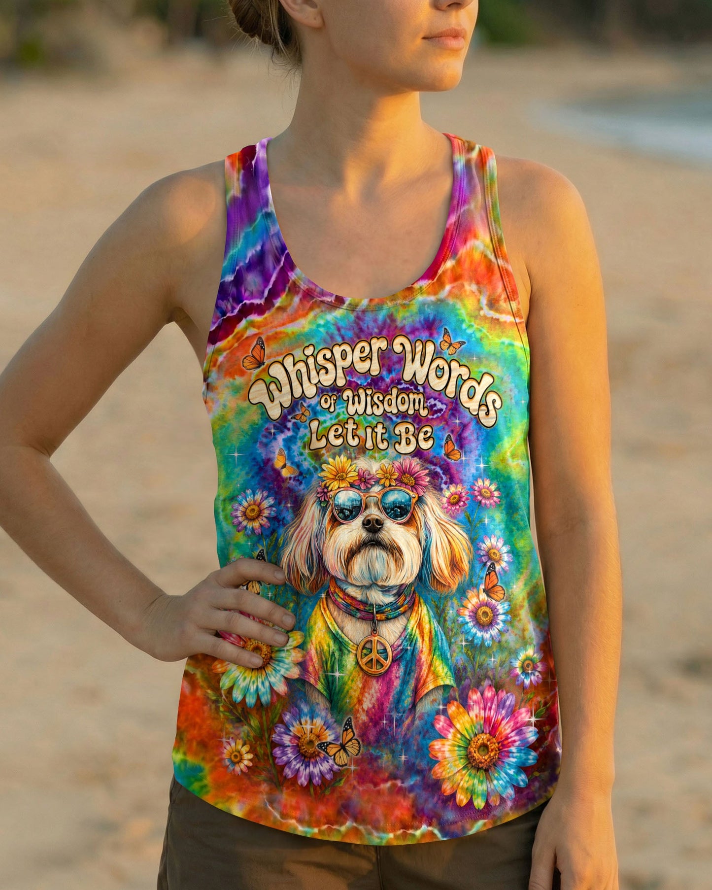 WHISPER WORDS OF WISDOM LET IT BE  SHIH TZU DOG   ALL OVER PRINT  - TLHN1205262
