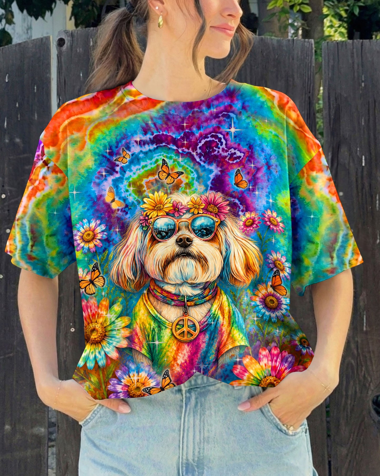 WHISPER WORDS OF WISDOM LET IT BE  SHIH TZU DOG   ALL OVER PRINT  - TLHN1205262