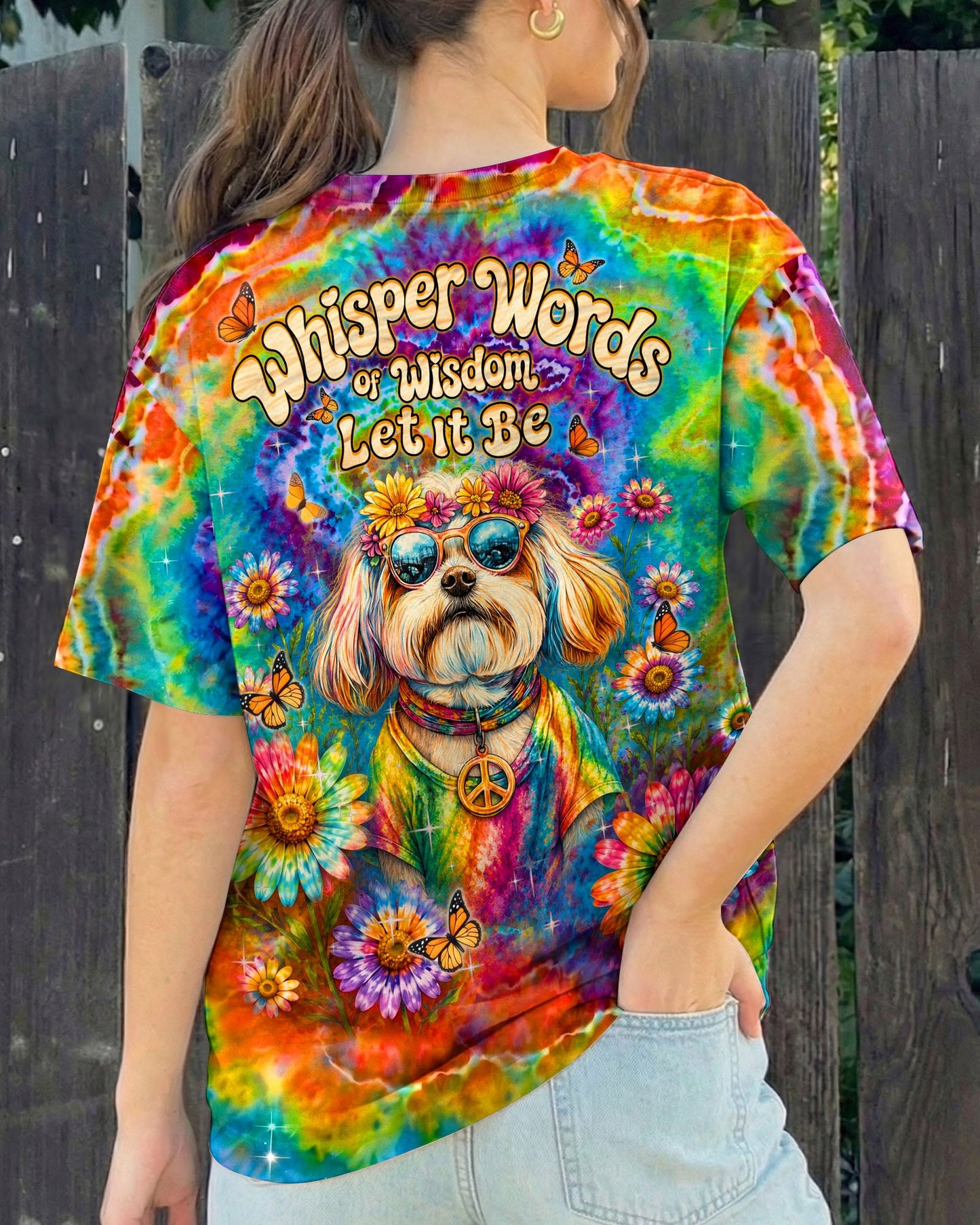 WHISPER WORDS OF WISDOM LET IT BE  SHIH TZU DOG   ALL OVER PRINT  - TLHN1205262