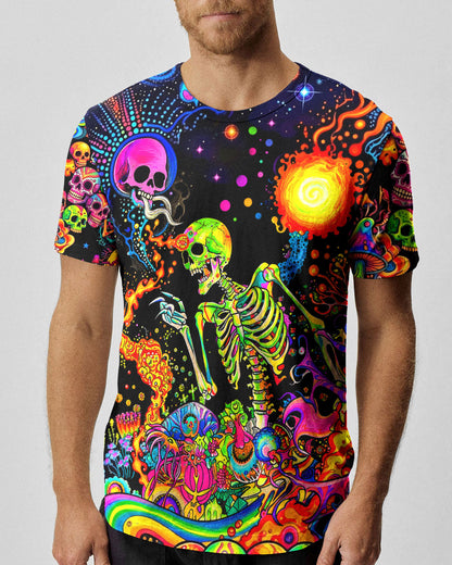 PSYCHEDELIC BOHO SKELETON SKULL  ALL OVER PRINT  - TLHN1205263