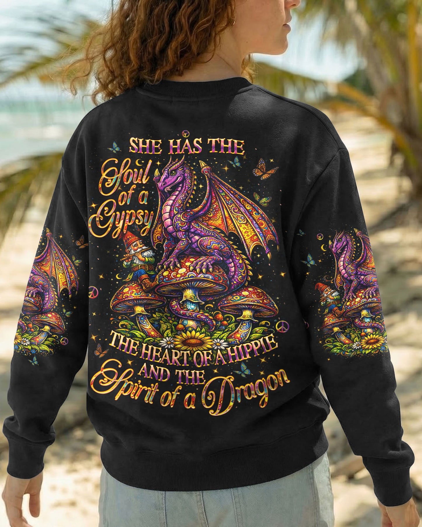 SPIRIT OF A DRAGON  MUSHROOM ALL OVER PRINT  - TLHN1304262