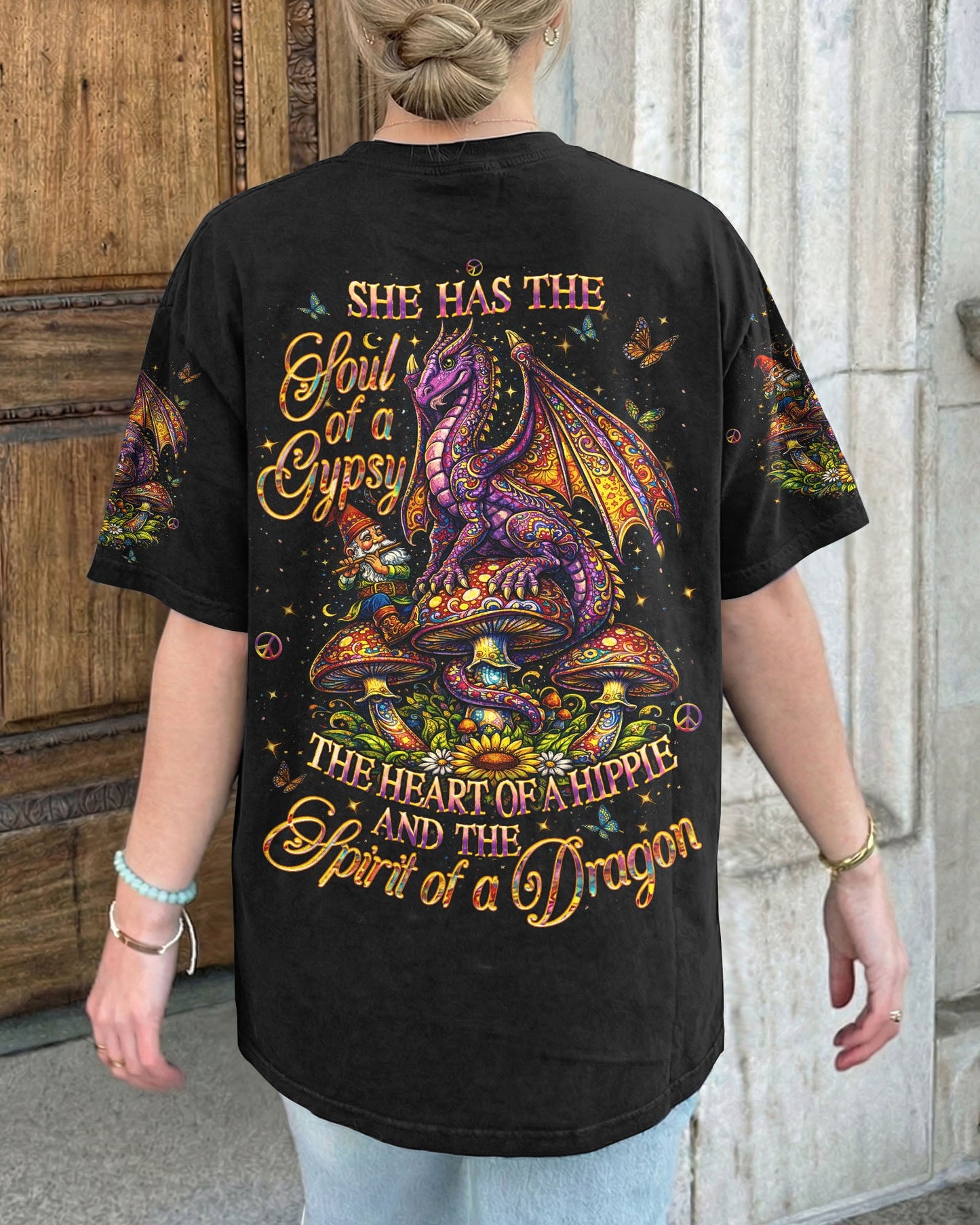 SPIRIT OF A DRAGON  MUSHROOM ALL OVER PRINT  - TLHN1304262