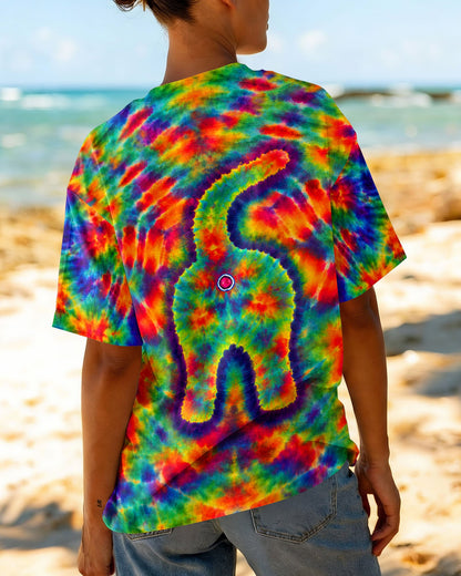 FUNNY CAT COLORFUL NEON BURST PATTERN ALL OVER PRINT  - TLHN1505261