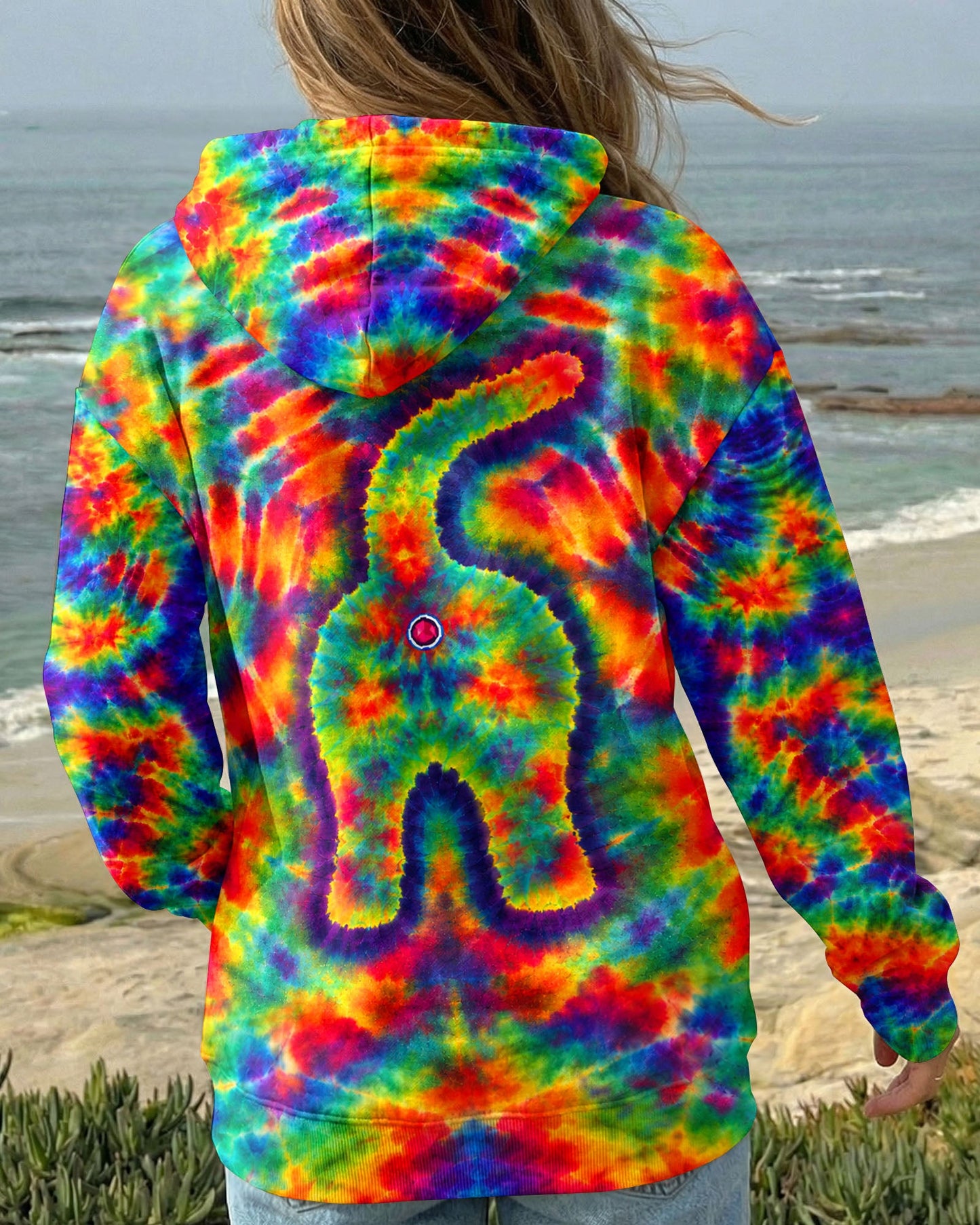 FUNNY CAT COLORFUL NEON BURST PATTERN ALL OVER PRINT  - TLHN1505261