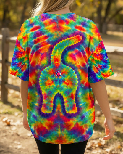 FUNNY CAT COLORFUL NEON BURST PATTERN ALL OVER PRINT  - TLHN1505261