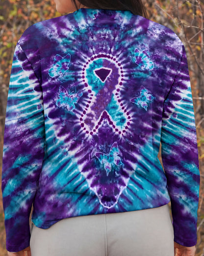 RIBBON BUTTERFLY SUICIDE PREVENTION AWARENESS ALL OVER PRINT - TLHN1704261