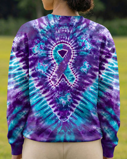 RIBBON BUTTERFLY SUICIDE PREVENTION AWARENESS ALL OVER PRINT - TLHN1704261