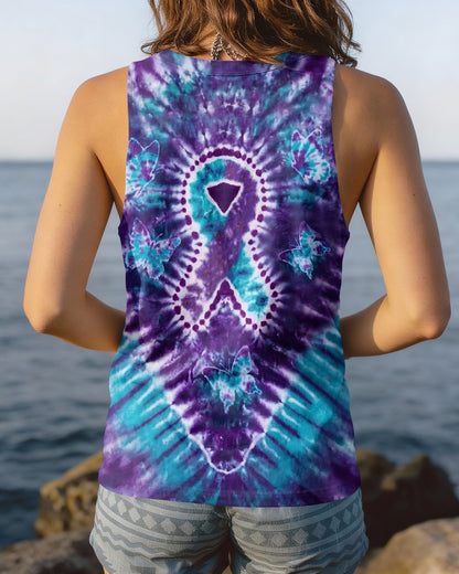 RIBBON BUTTERFLY SUICIDE PREVENTION AWARENESS ALL OVER PRINT - TLHN1704261
