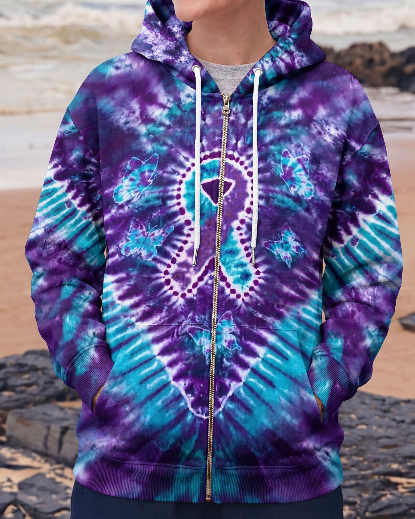 RIBBON BUTTERFLY SUICIDE PREVENTION AWARENESS ALL OVER PRINT - TLHN1704261