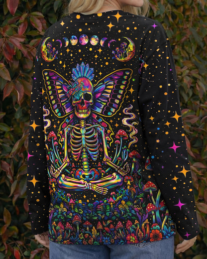 COSMIC SKULL HIPPIE BUTTERFLY ALL OVER PRINT - TLHN2104263