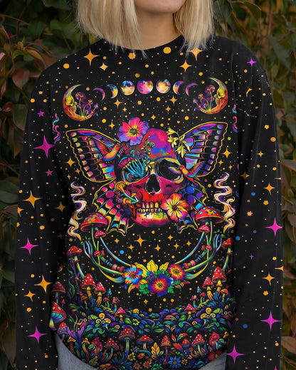COSMIC SKULL HIPPIE BUTTERFLY ALL OVER PRINT - TLHN2104263