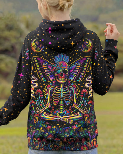 COSMIC SKULL HIPPIE BUTTERFLY ALL OVER PRINT - TLHN2104263