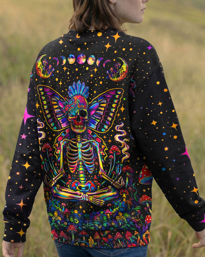 COSMIC SKULL HIPPIE BUTTERFLY ALL OVER PRINT - TLHN2104263