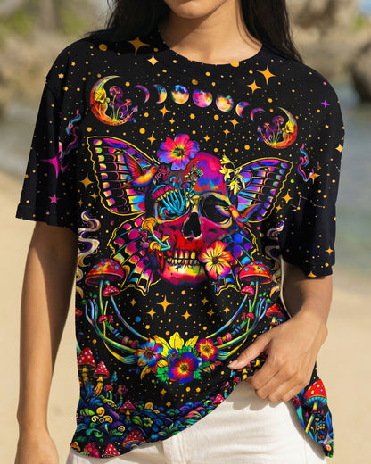 COSMIC SKULL HIPPIE BUTTERFLY ALL OVER PRINT - TLHN2104263