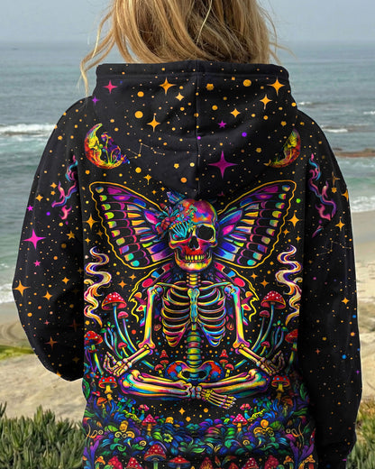 COSMIC SKULL HIPPIE BUTTERFLY ALL OVER PRINT - TLHN2104263