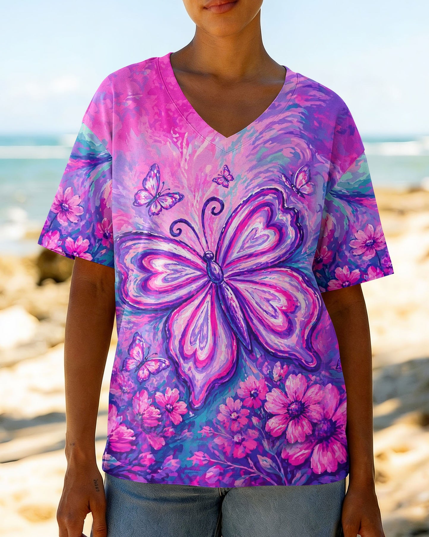 WHISPER WORDS OF WISDOM LET IT BE BUTTERFLY ALL OVER PRINT - TLHN2304261