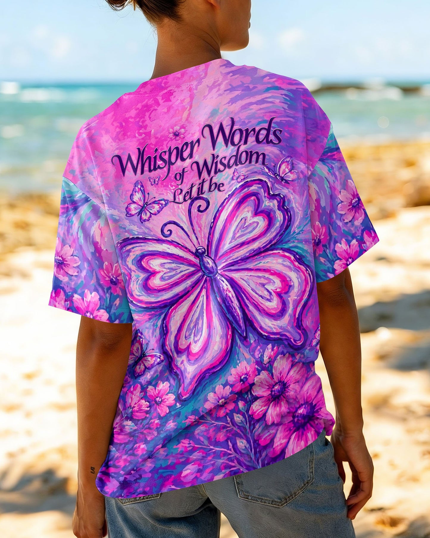 WHISPER WORDS OF WISDOM LET IT BE BUTTERFLY ALL OVER PRINT - TLHN2304261