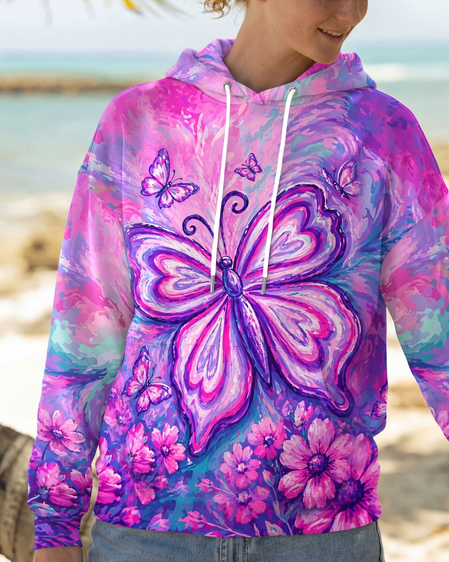 WHISPER WORDS OF WISDOM LET IT BE BUTTERFLY ALL OVER PRINT - TLHN2304261