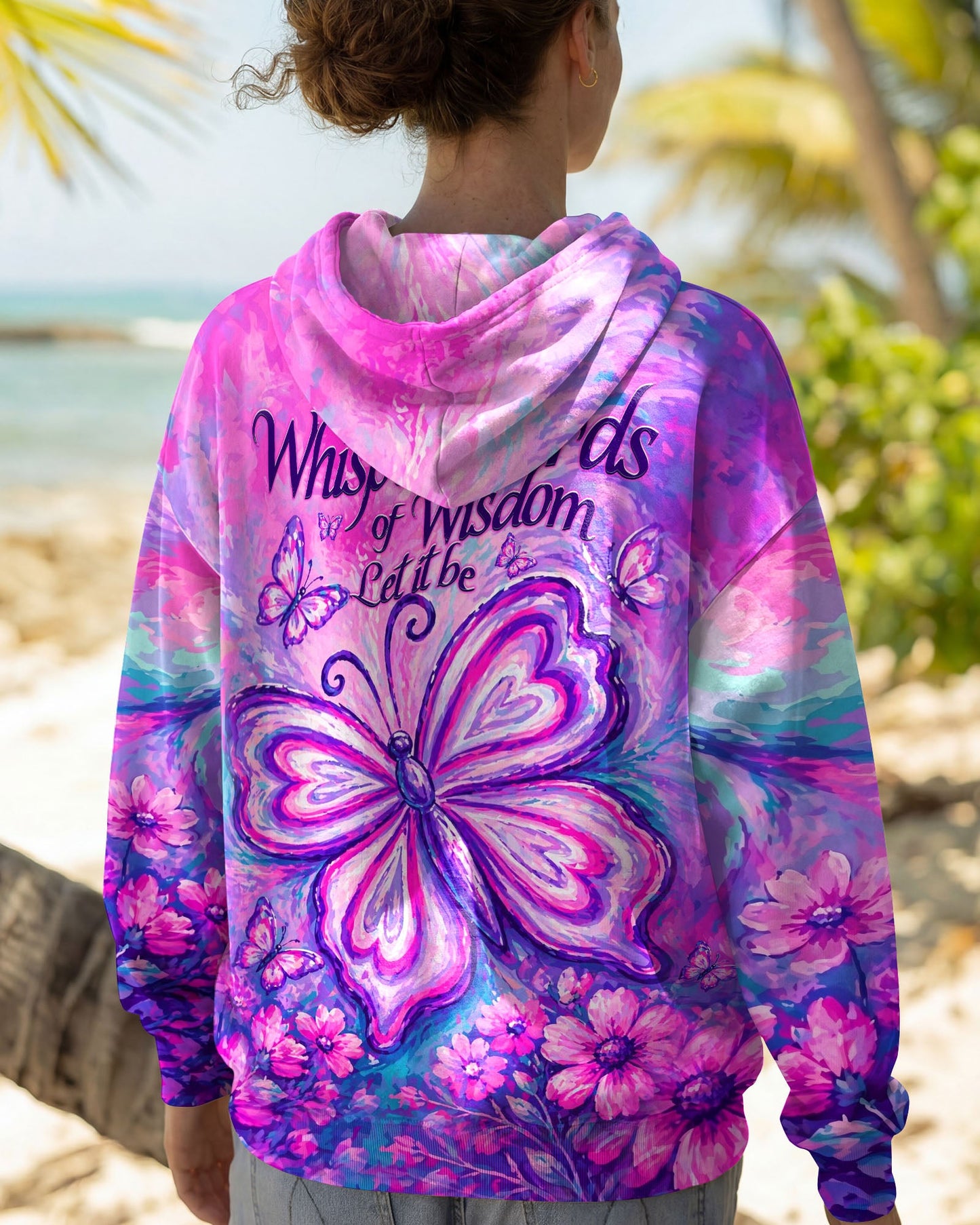 WHISPER WORDS OF WISDOM LET IT BE BUTTERFLY ALL OVER PRINT - TLHN2304261
